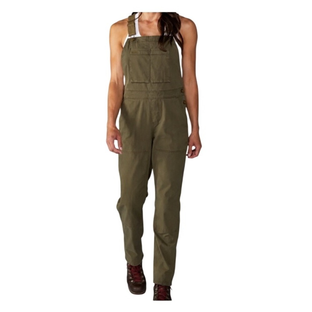 REI Co op Womens 10 Olive Green Trailsmith Utility Workwear Bib Overalls